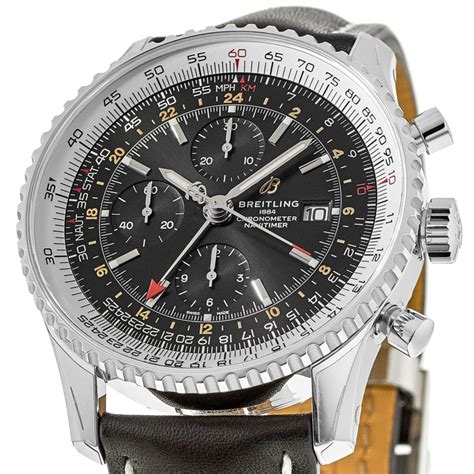 breitling navitimer world 46mm gmt black only bp|breitling navitimer 46 automatic chrono.